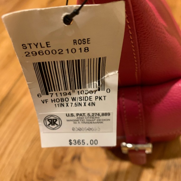 Magenta Leather Longchamp Hobo Bag - Picture 6 of 8